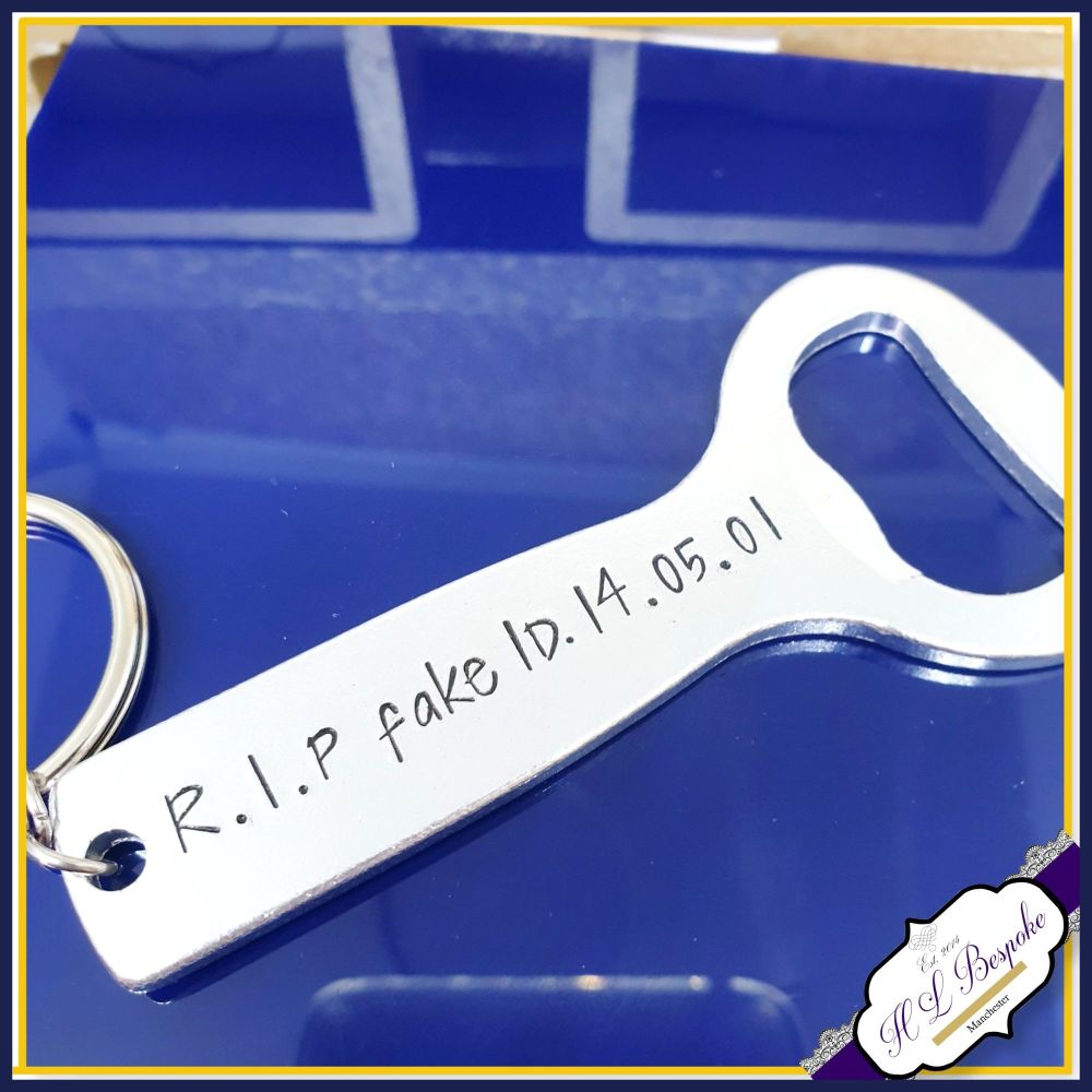 Personalised Funny 18th Birthday Bottle Opener - 18th Birthday Gift - 18th Gift - Personalised Bottle Opener - Turning 18 Son Gift