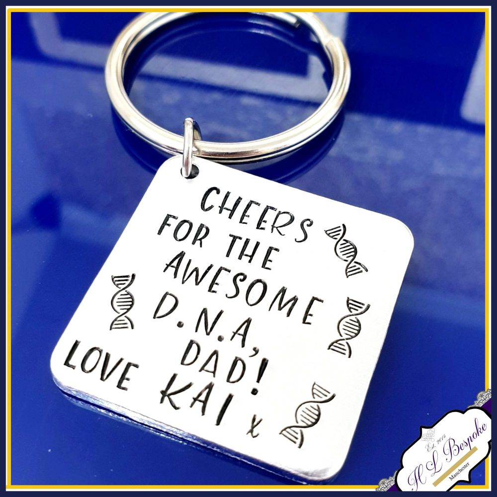 personalised fathers day keyring