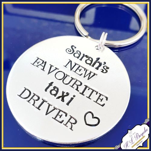 Taxi Driver Dad Keyring - Father's Day Keyring - Favourite Taxi Driver Keyr