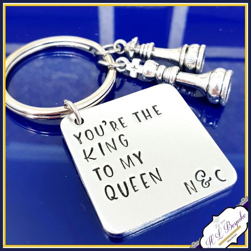 Gift For Chess Player - Couple Chess Gift - King To My Queen Gift - Valenti