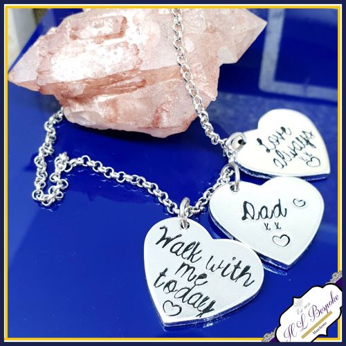 Personalised Memorial Anklet - Wedding Bouquet Charm - Wedding Day Anklet -