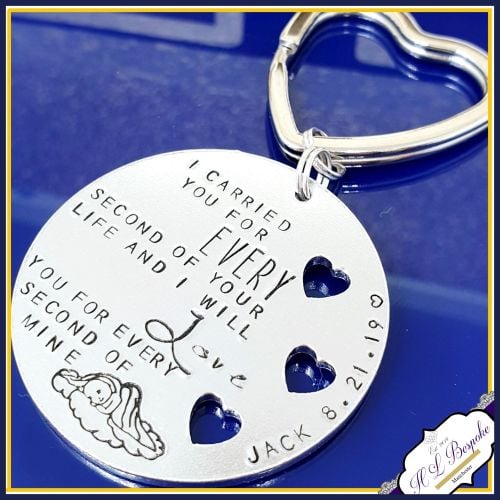 Child Loss Keyring - I Carried You For Every Second Of Your Life & I Will L