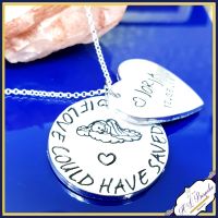 Personalised Angel baby Jewellery - Baby Loss Gift - If Love Could Have Save You - Baby Loss Necklace - Baby Memorial Jewellery - Angel Baby
