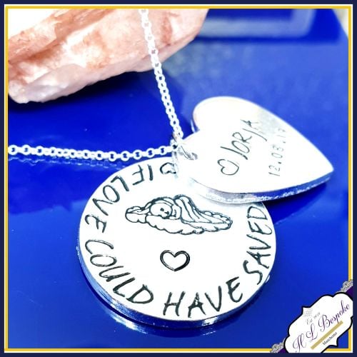 Personalised Angel baby Jewellery - Baby Loss Gift - If Love Could Have Sav