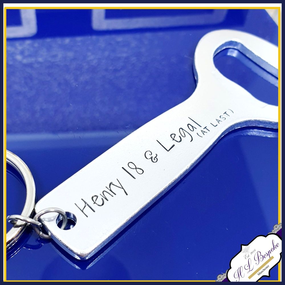 Personalised Legal 18th Birthday Gift Personalised Bottle Opener You Choose Wording I Can Now Drink Turning 18 Gift Gifts For Son