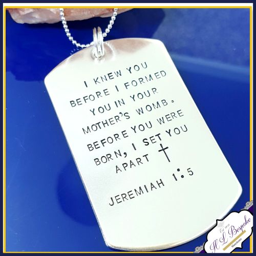 Personalised Sterling Silver Dog Tag Necklace - Personalised Gifts For Him