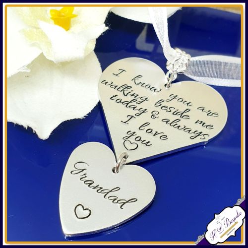 Personalised Memorial Bridal Bouquet Charm, CUSTOM QUOTE - Wedding Bouquet