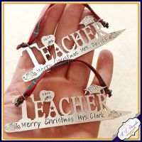 Personalised Teacher Christmas Gift - Tree Decoration For Teacher - Unique Teacher Gift - Christmas Teacher Gift - Special Teacher Gift