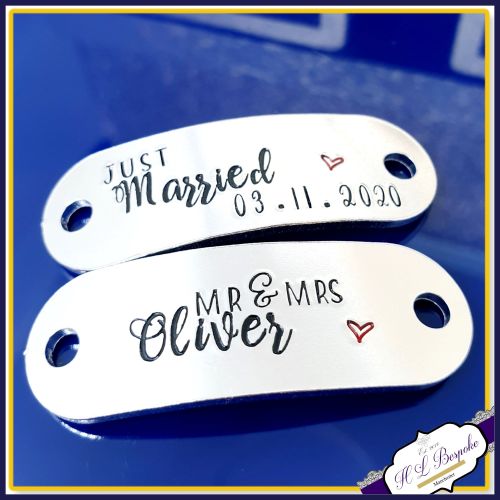 customised wedding converse trainers