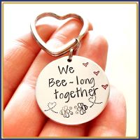 Valentine's Bee Gift - We Beelong Together - Bee Keychain - Bee Keyring - Valentine's Keyring - Bumble Bee Gift - Couple Gifts - Anniversary