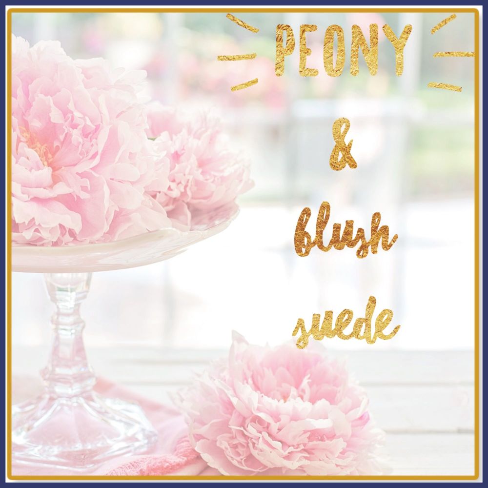Peony & Blush Suede Soy Wax Melts - Highly Scented Floral Peony Wax Tarts -