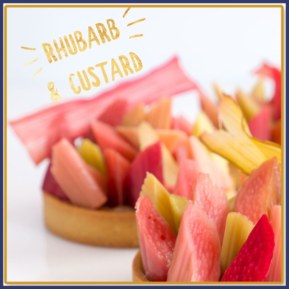 Rhubarb & Custard Soy Wax Melts - Highly Scented Sweet Rhubarb Wax Tarts - Candy Boiled Sweet Vegan Friendly Mineral Wax Melts