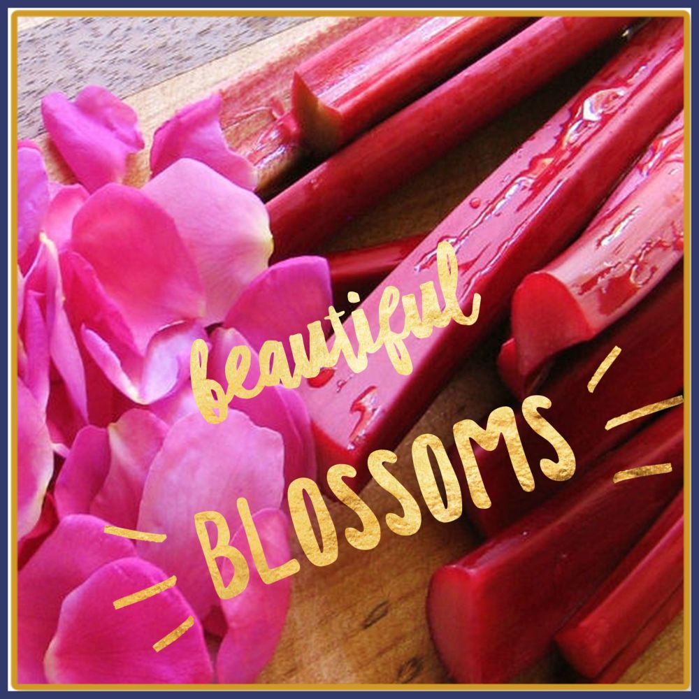 Beautiful Blossoms Rhubarb & Rose Soy Wax Melts - Highly Scented Shower Gel Inspired Wax Tarts - Crisp Fruity Vegan Friendly Wax Mel - Dupe
