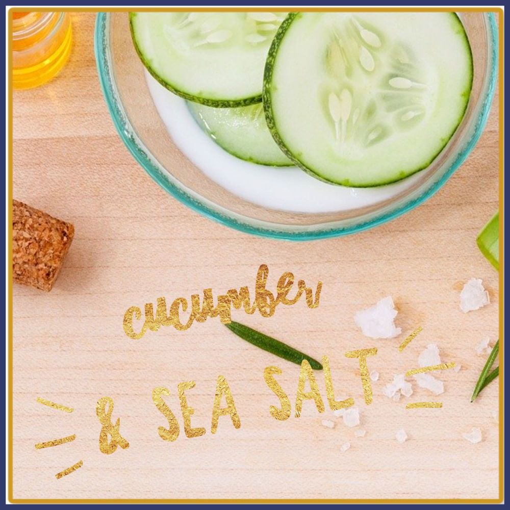 Cucumber & Sea Salt Soy Wax Melt Tarts - Highly Scented Relaxing Spa Inspired Wax Tarts - Fresh Clean Cucumber Vegan Friendly Wax Melt Tarts