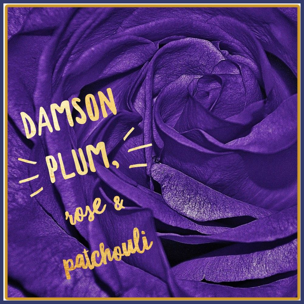 Damson Plum Rose & Patchouli Soy Wax Melt Tarts - Highly Scented Decadent Fruity Wax Tarts - Opulent Sophisticated Vegan Friendly Wax Melt