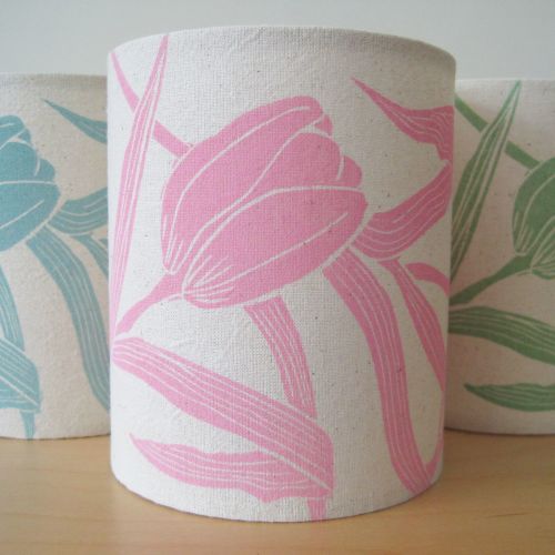 Tulip Garland Lantern - pink