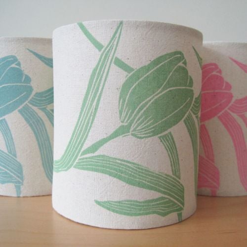 Tulip Garland Lantern - green