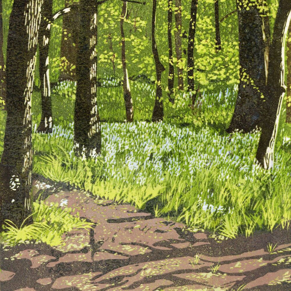 Morning Bluebells card