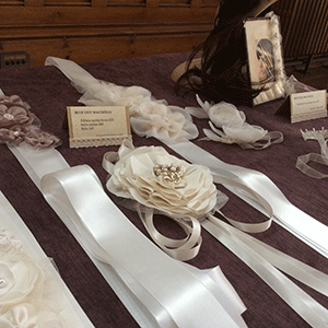 Blue Lily Magnolia sashes and belts wedding fair