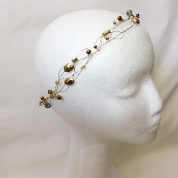 Gold and grey circlet, Golden Fairy Collection 