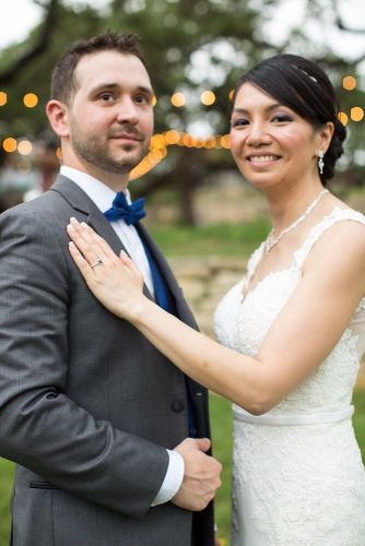 Melanie and Daniel skinny wedding belt