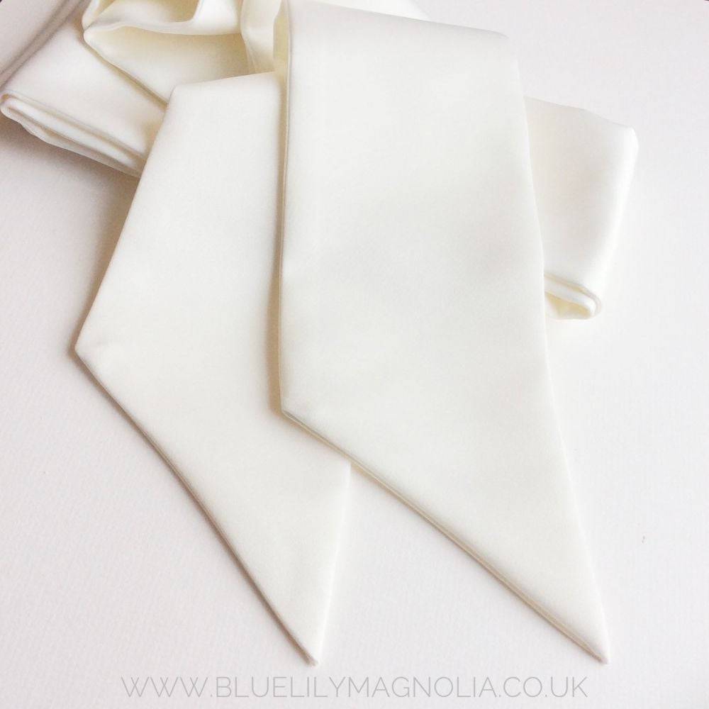Custom made wedding sash - ivory or white