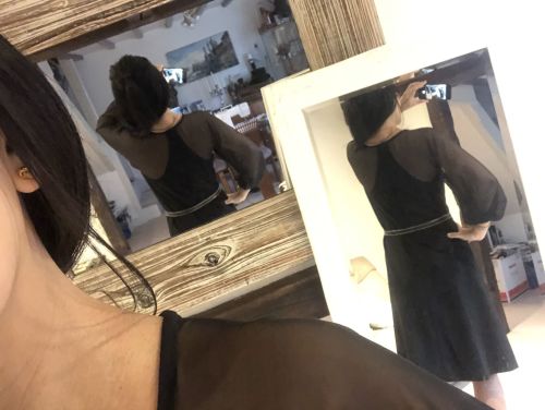 bespoke black velvet dress back