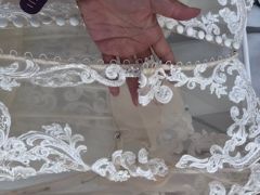 Lace tulle back alteration