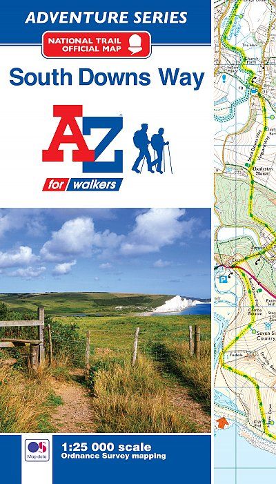 A Z MAP OF THE SOUTH DOWNS WAY