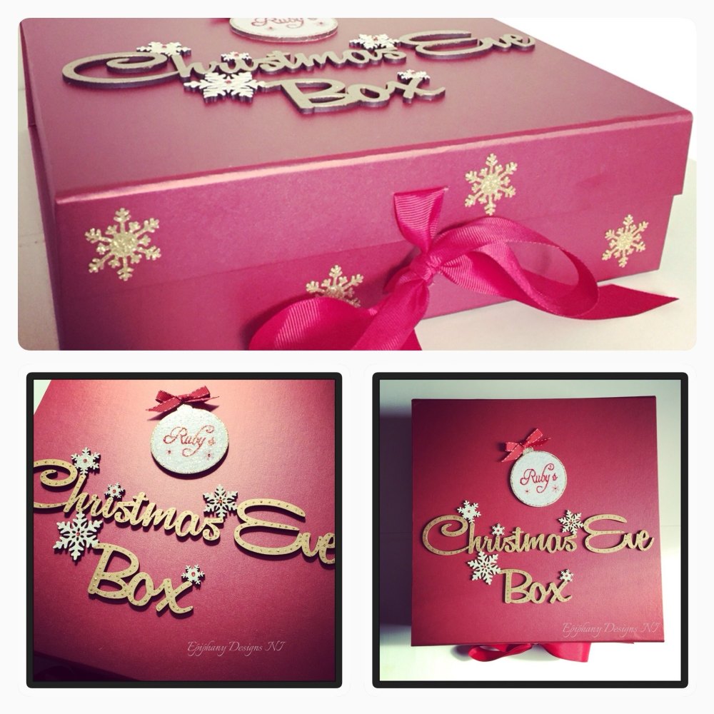 Any name design Personalised Christmas Eve Magnetic Box 