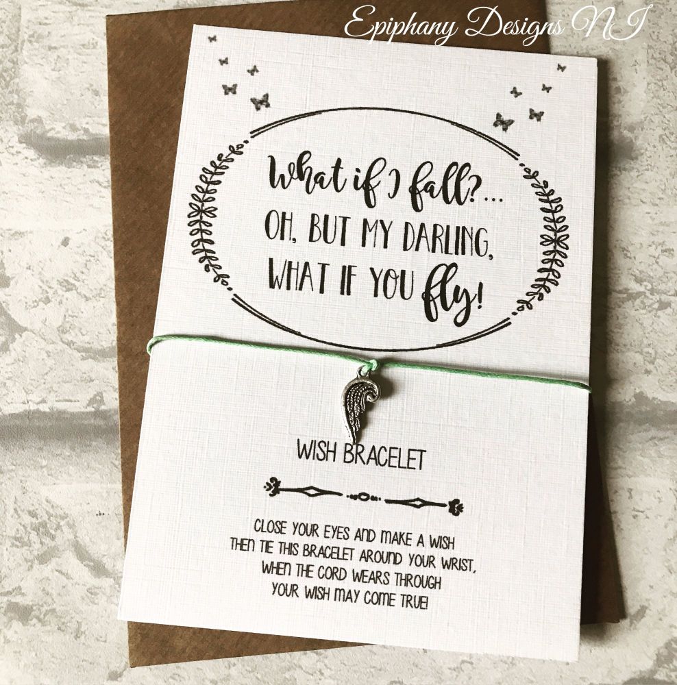 Wish Bracelet What If I Fall Oh But Darling What If You Fly