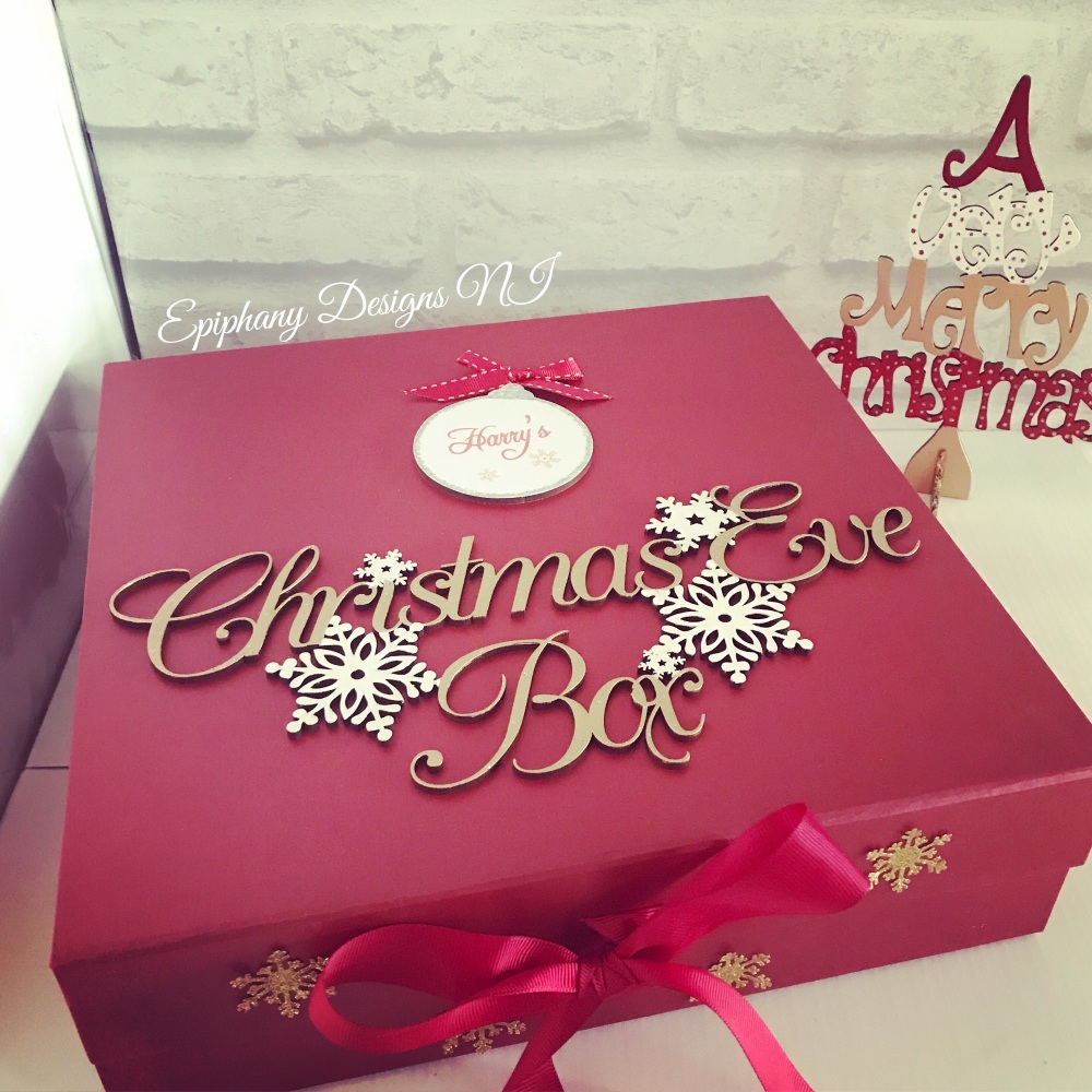 design Any name Personalised Christmas Eve Magnetic Box 