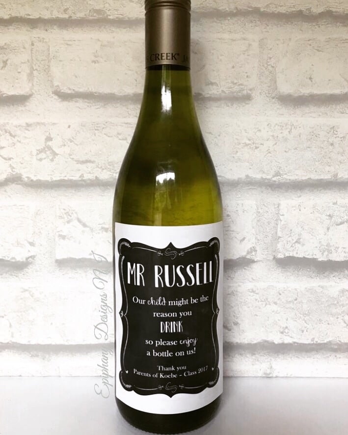 Personalised Wine label - Enjoy a bottle