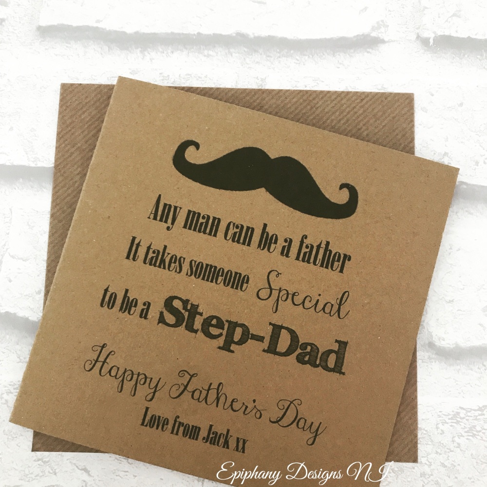 Fathers Day Card - Stepdad, Stepfather