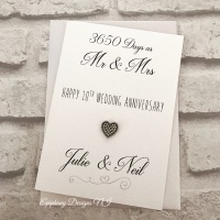 Wedding Anniversary Congratulations Card Large - how many days married   