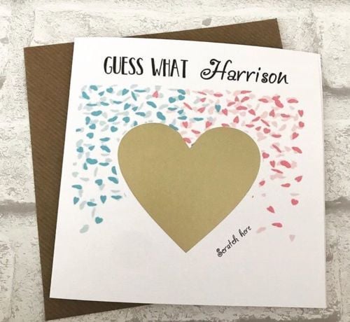 Scratch to Reveal Card - Baby announcement 