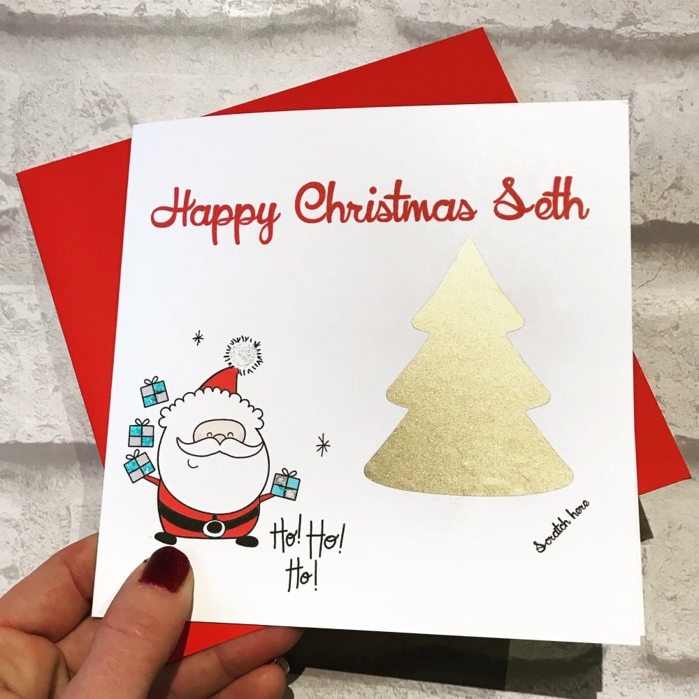 Scratch Christmas Card  - Tree surprise 