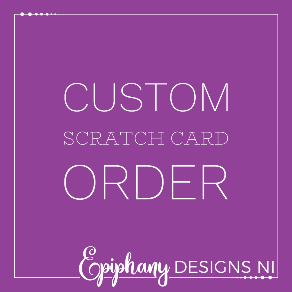 Scratch to Reveal Personalised Card - Custom Order Request 