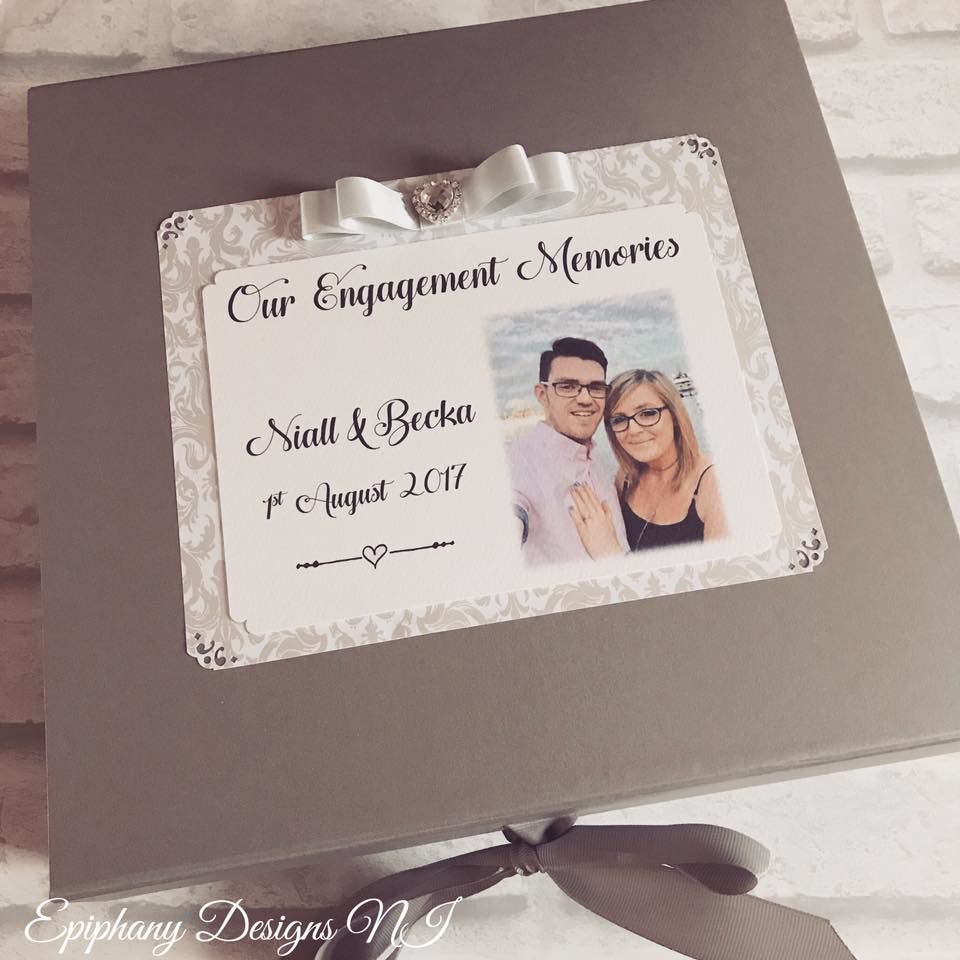 Engagement, Wedding, Anniversary Keepsake Box with photo