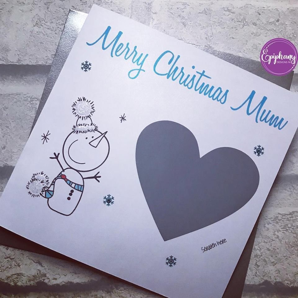 Scratch Card - Christmas Surprise Snowman design