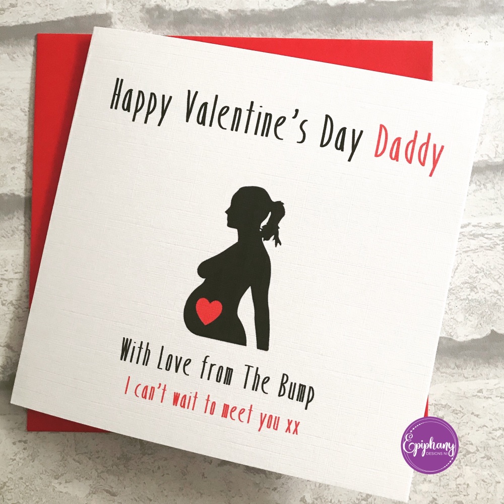 Happy Valentines Day Daddy Card from the bump