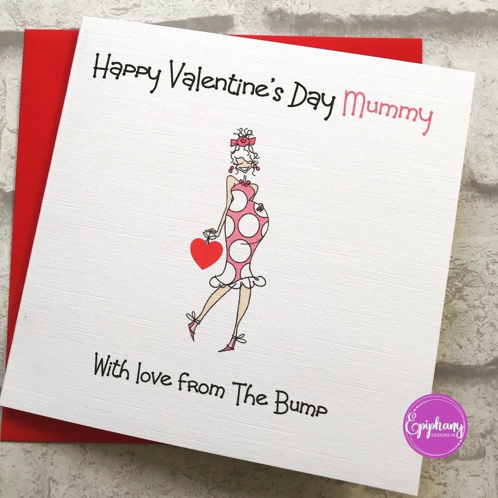 Happy Valentines Day Mummy Card from the bump