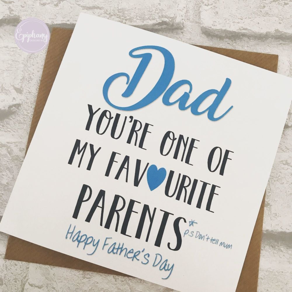 Fathers Day Card - You're my favourite