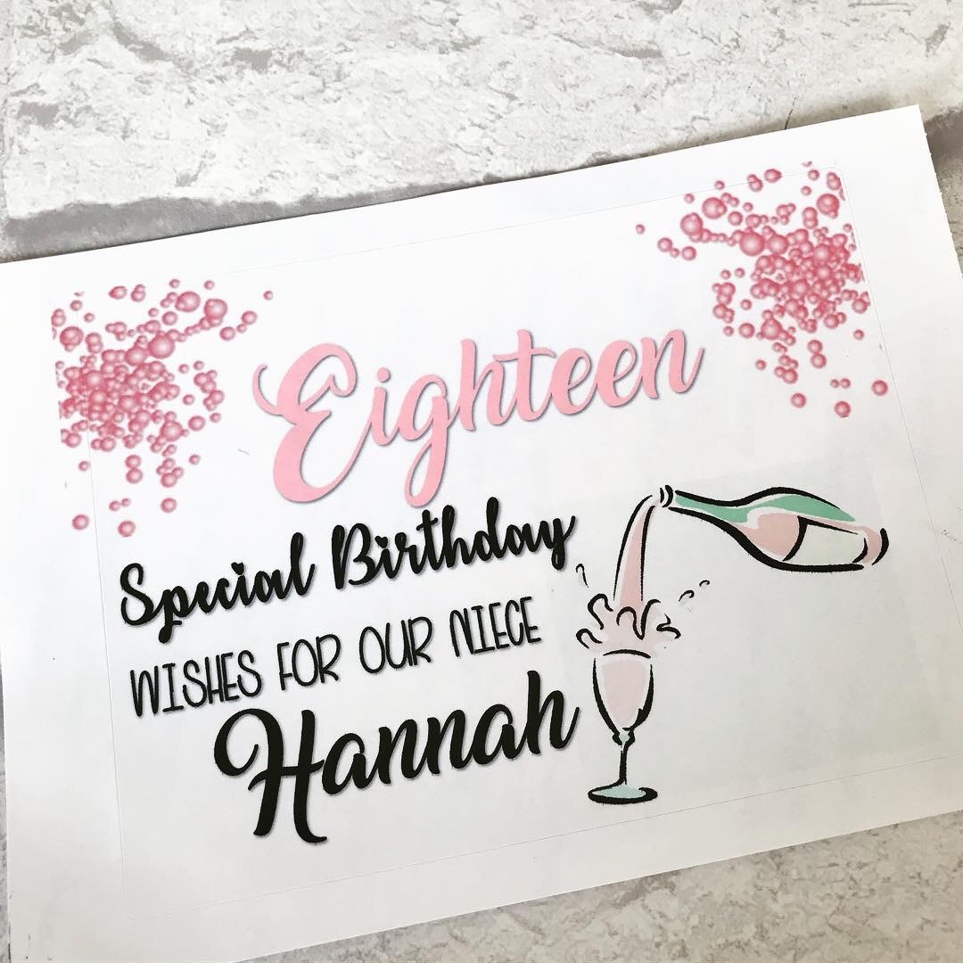 Birthday (Any Age) Wine or Prosecco Bottle Labels
