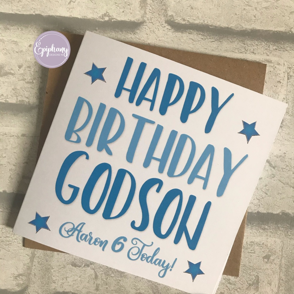 Birthday Card Typography - Personalised 