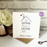 New Home Card with Address "Home Sweet Home" 