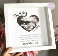 Baby Scan Box Frame with poem