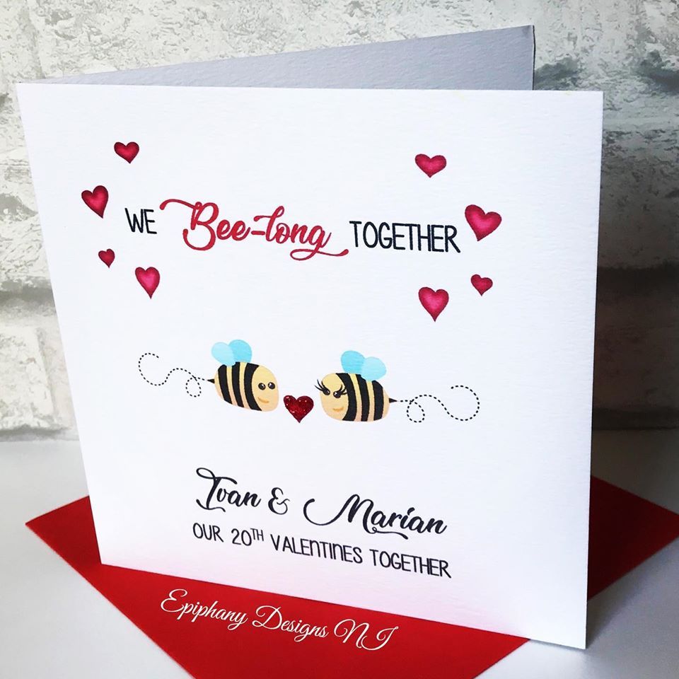Personalised Valentine’s Card - We Bee long together
