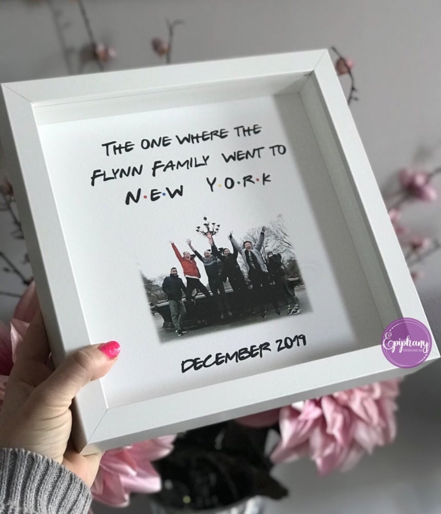 The one where they went to New York personalised frame