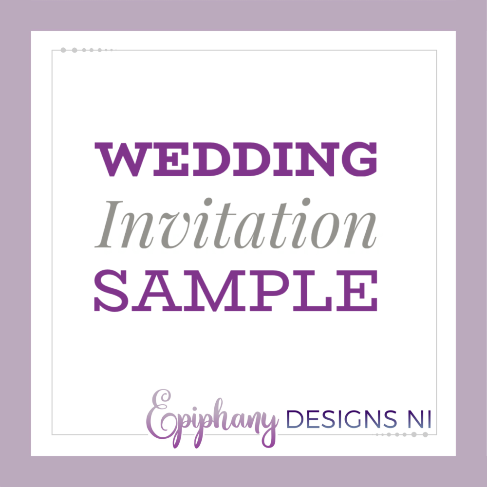 Wedding Invitation Sample Request - existing design